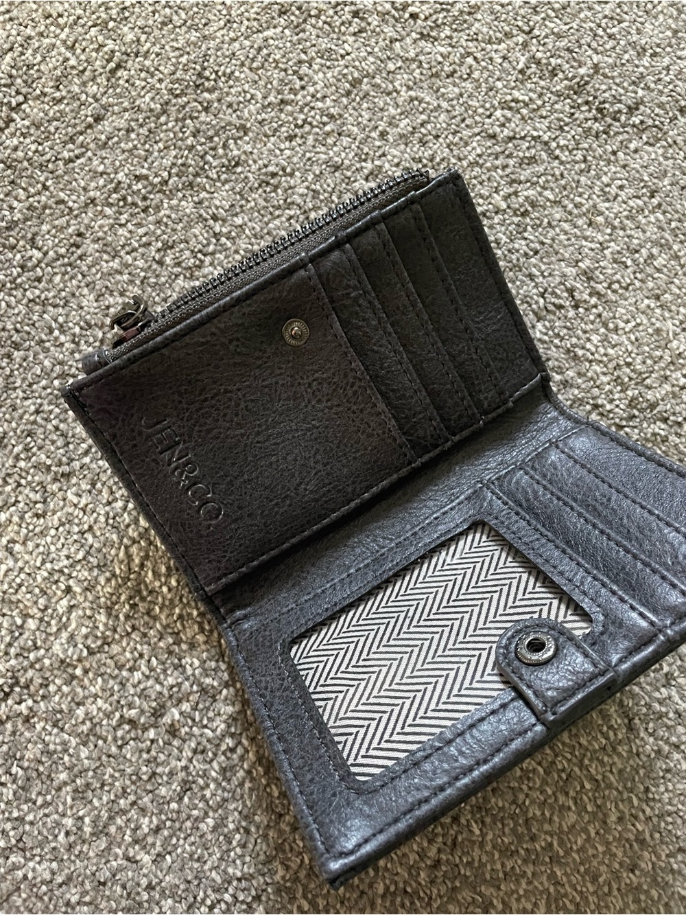 Grey small bifold wallet